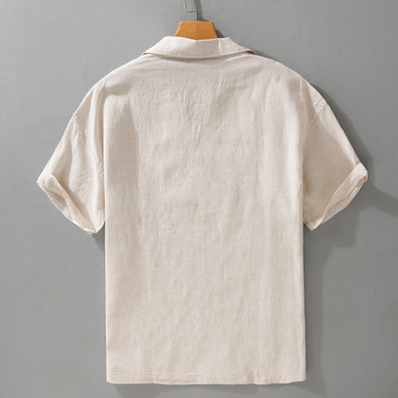 Nimara Ritual Summer Casual Minimalist Solid Men's Shirts