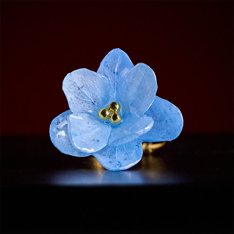 Nimara Ritual Liuli Hydrangea Flower Wisdom Ring