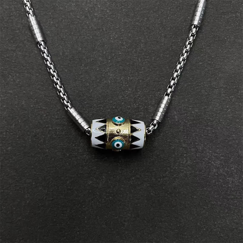 Nimara Ritual Copper Enamel Evil Eye Protection Pendant Necklace