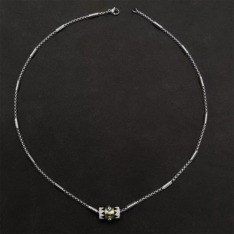 Nimara Ritual Copper Enamel Evil Eye Protection Pendant Necklace