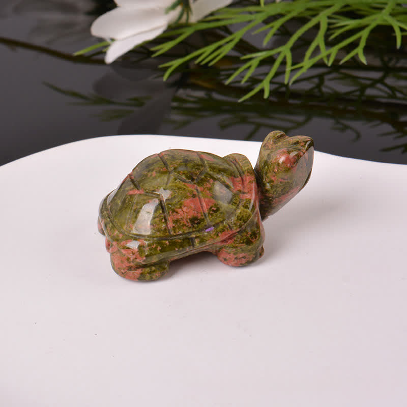 Nimara Ritual Natural Green Aventurine Turtle Wisdom Crystal & Stone Decor