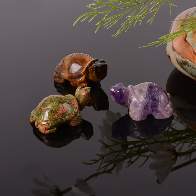 Nimara Ritual Natural Green Aventurine Turtle Wisdom Crystal & Stone Decor