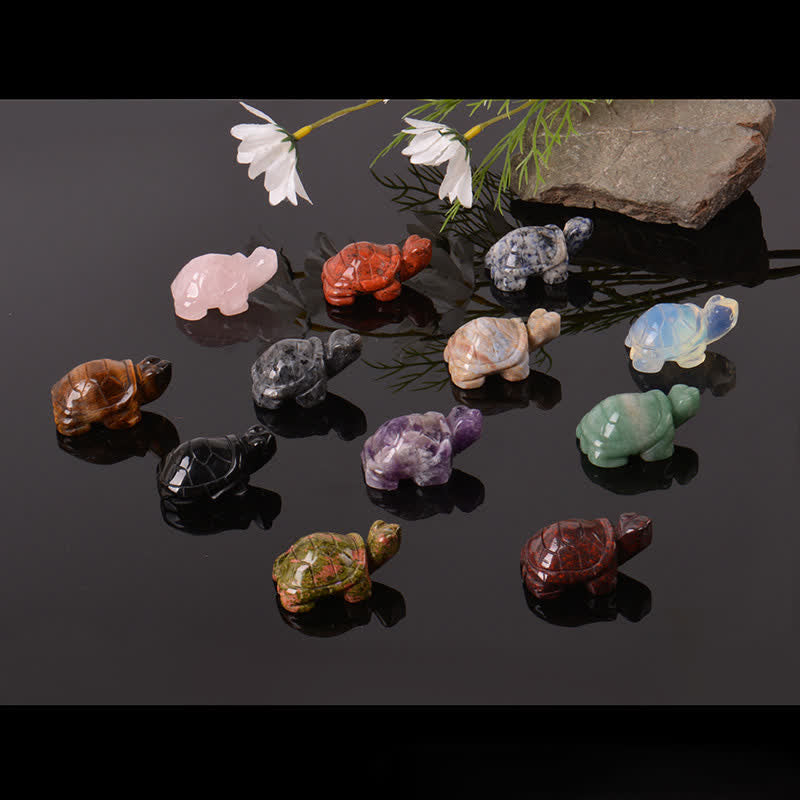 Nimara Ritual Natural Green Aventurine Turtle Wisdom Crystal & Stone Decor
