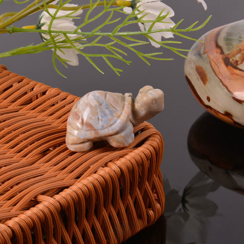 Nimara Ritual Natural Green Aventurine Turtle Wisdom Crystal & Stone Decor