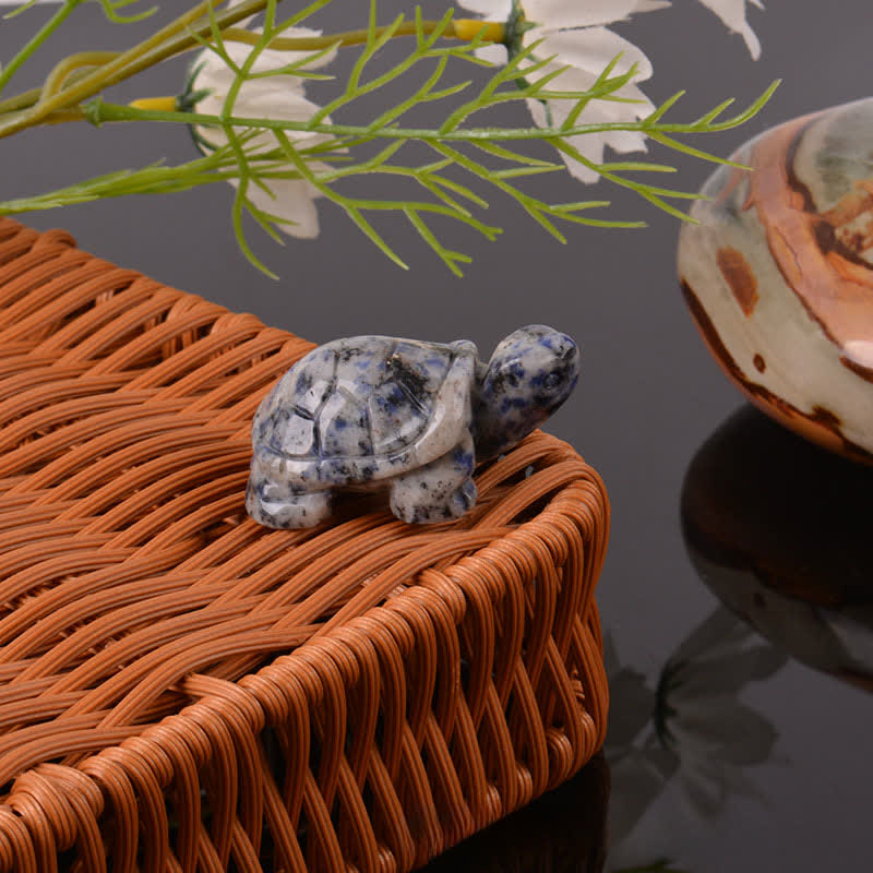 Nimara Ritual Natural Green Aventurine Turtle Wisdom Crystal & Stone Decor