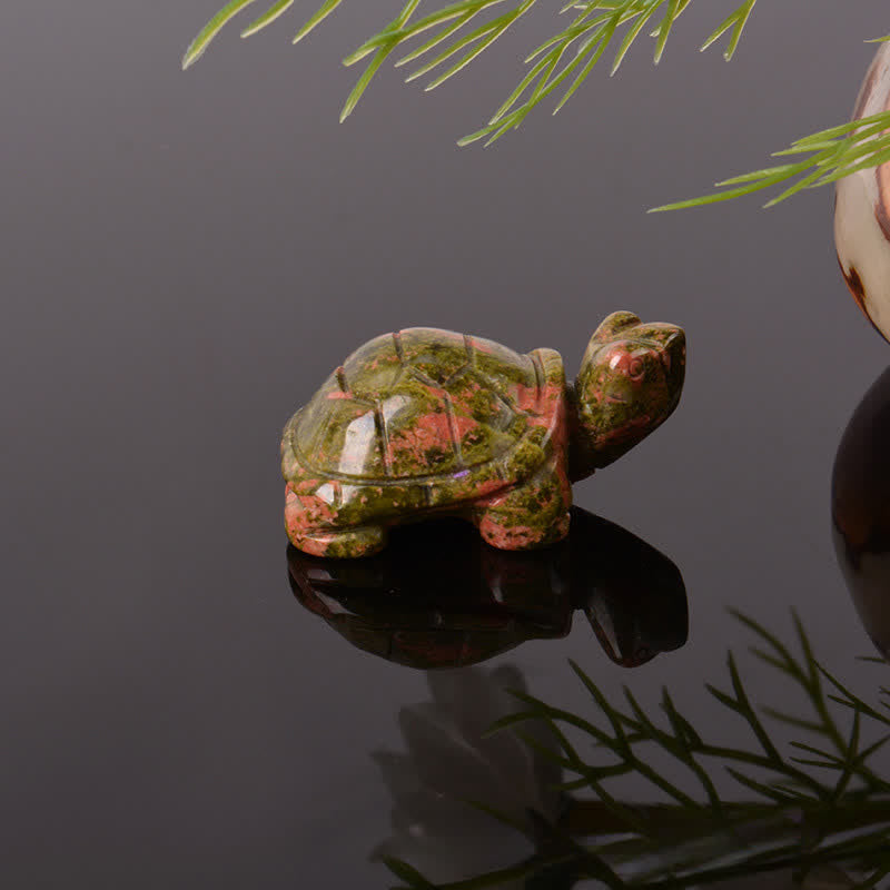 Nimara Ritual Natural Green Aventurine Turtle Wisdom Crystal & Stone Decor