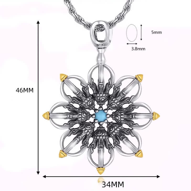 Nimara Ritual Copper Lotus New Beginning Pendant Necklace