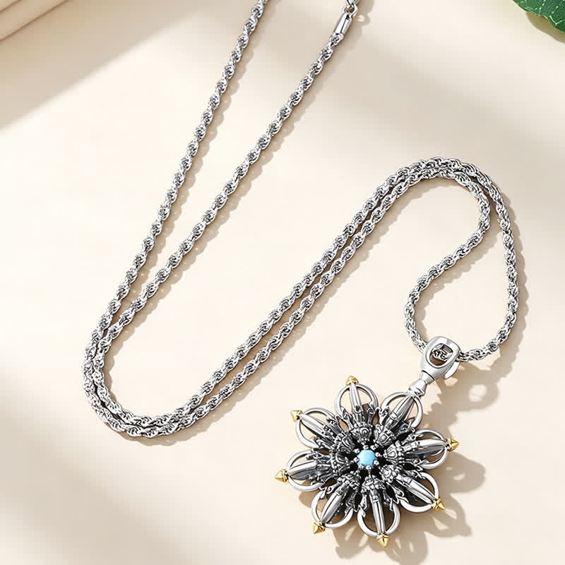 Nimara Ritual Copper Lotus New Beginning Pendant Necklace