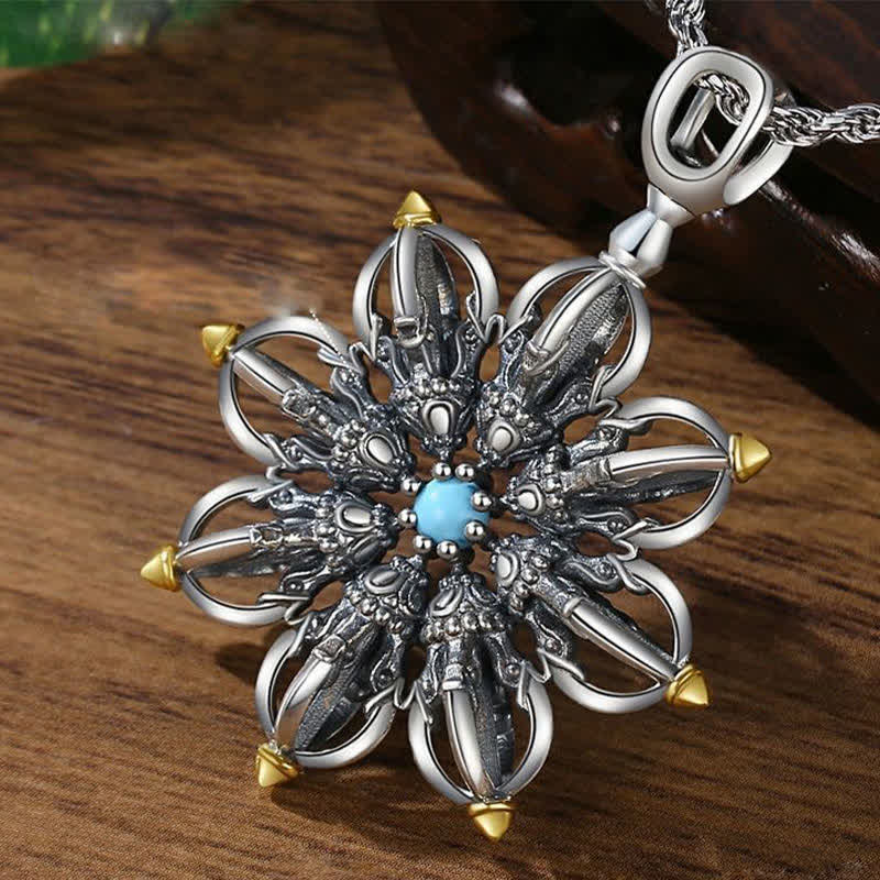 Nimara Ritual Copper Lotus New Beginning Pendant Necklace