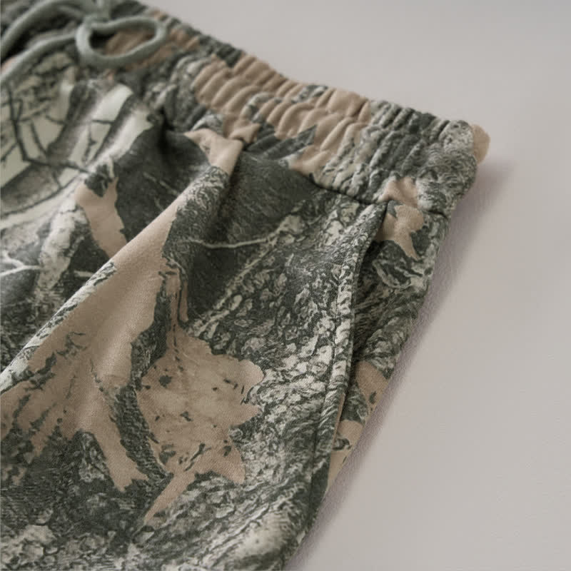 Nimara Ritual Summer Casual Drawstring Abstract Maple Leaf Women's Shorts With Pocket