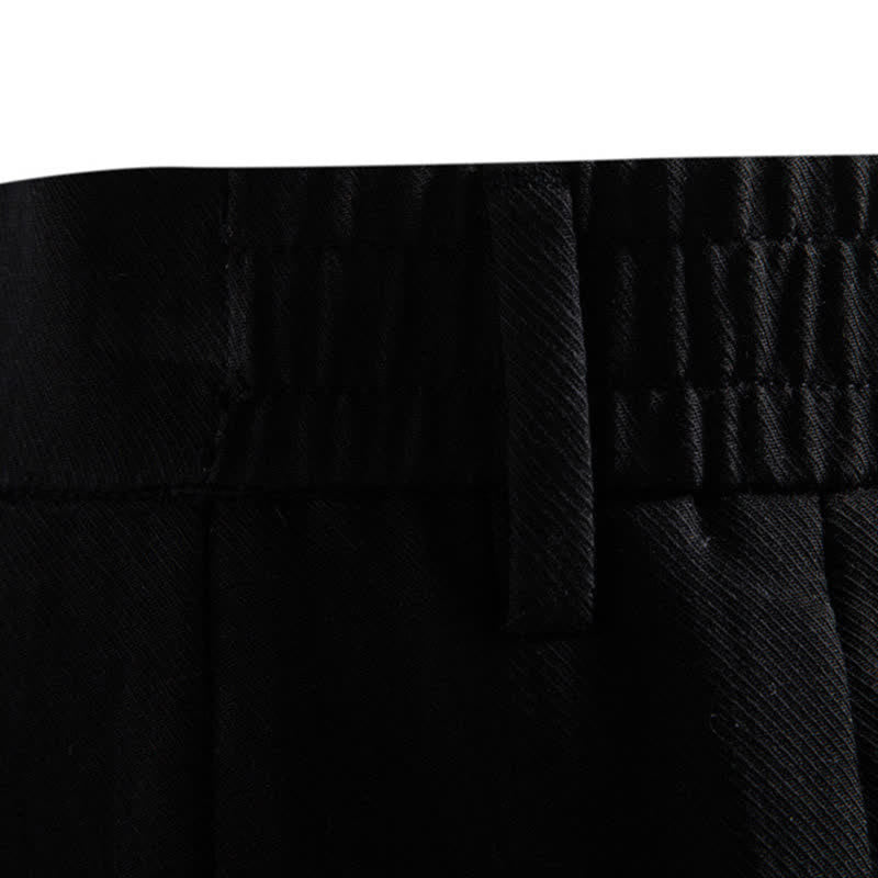Nimara Ritual Summer Casual Classic Zipper Button Solid Bermuda Shorts Men's With Pockets