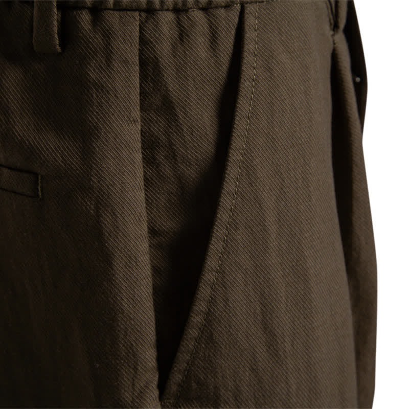 Nimara Ritual Summer Casual Classic Zipper Button Solid Bermuda Shorts Men's With Pockets
