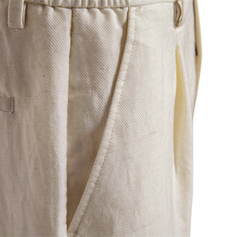 Nimara Ritual Summer Casual Classic Zipper Button Solid Bermuda Shorts Men's With Pockets