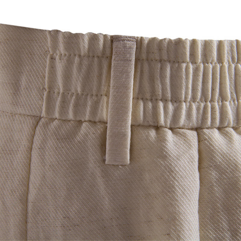 Nimara Ritual Summer Casual Classic Zipper Button Solid Bermuda Shorts Men's With Pockets