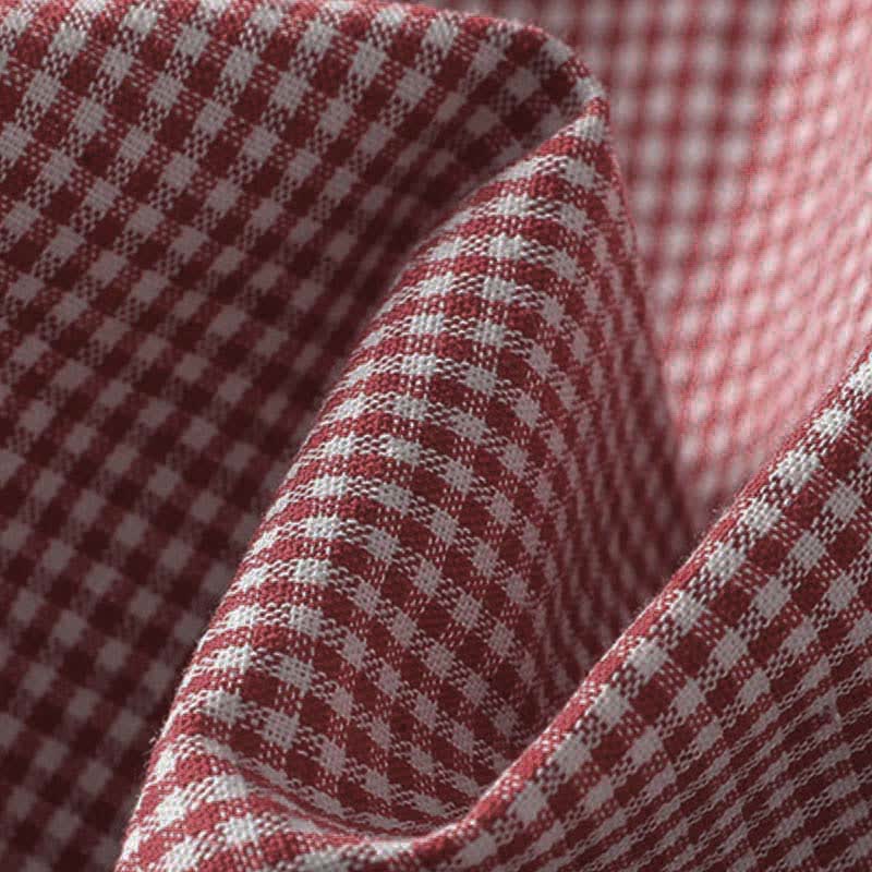 Nimara Ritual Spring Button-Up Gingham Women's Long Sleeve Shirts