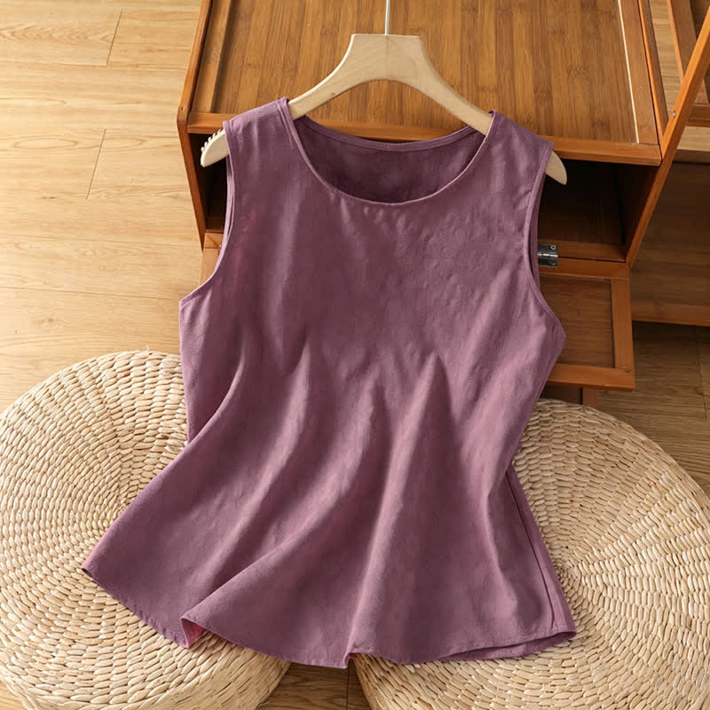 Nimara Ritual Summer Casual Side Slit Flower Women's Sleeveless T-Shirts Tank Top