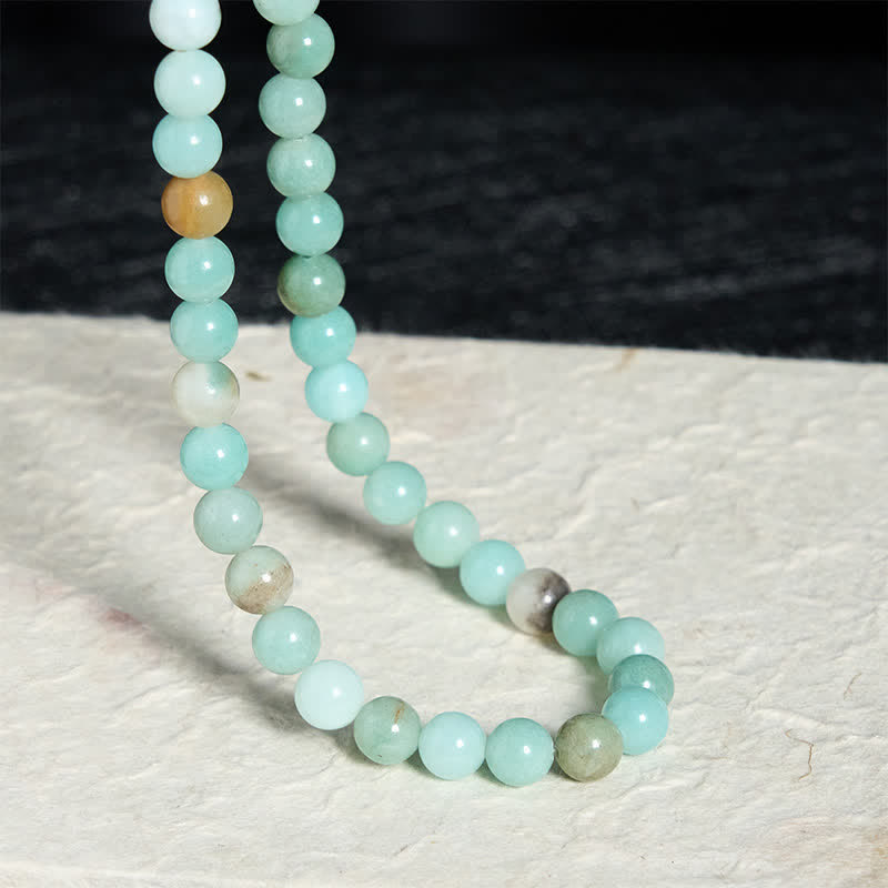 Nimara Ritual Natural Amazonite Bead Balance Necklace