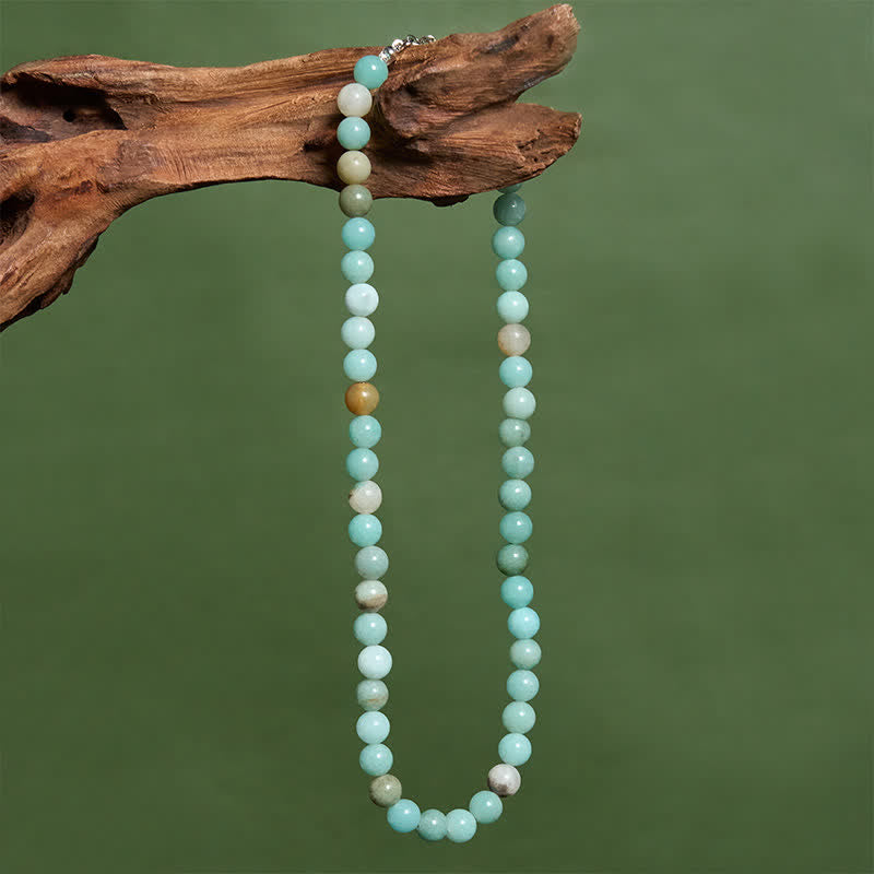 Nimara Ritual Natural Amazonite Bead Balance Necklace