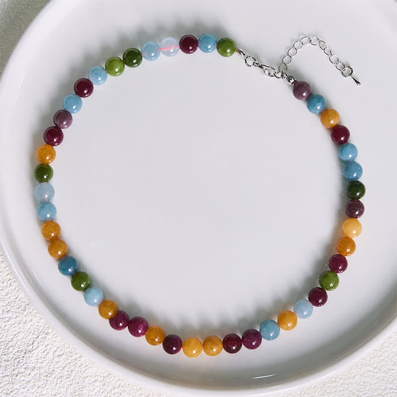 Nimara Ritual Natural Tourmaline Bead Wisdom Necklace