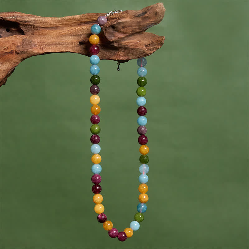 Nimara Ritual Natural Tourmaline Bead Wisdom Necklace