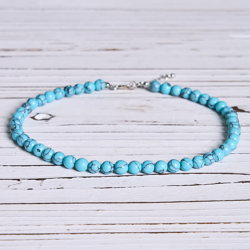 Nimara Ritual Natural Turquoise Bead Strength Necklace