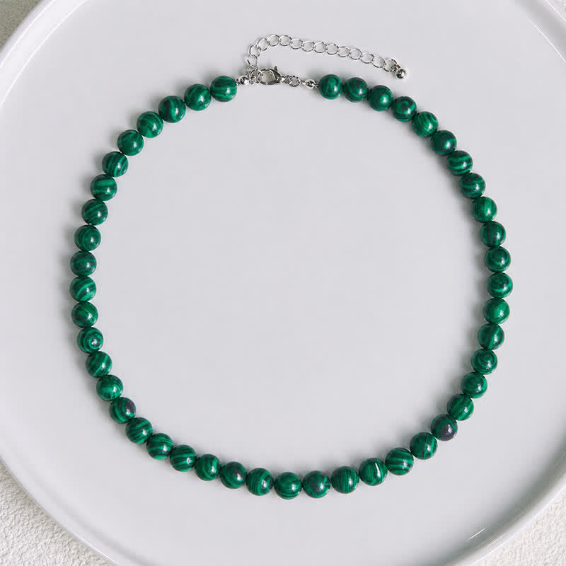 Nimara Ritual Natural Malachite Bead Purity Necklace