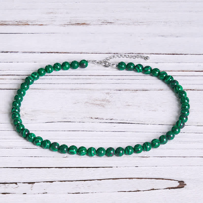 Nimara Ritual Natural Malachite Bead Purity Necklace