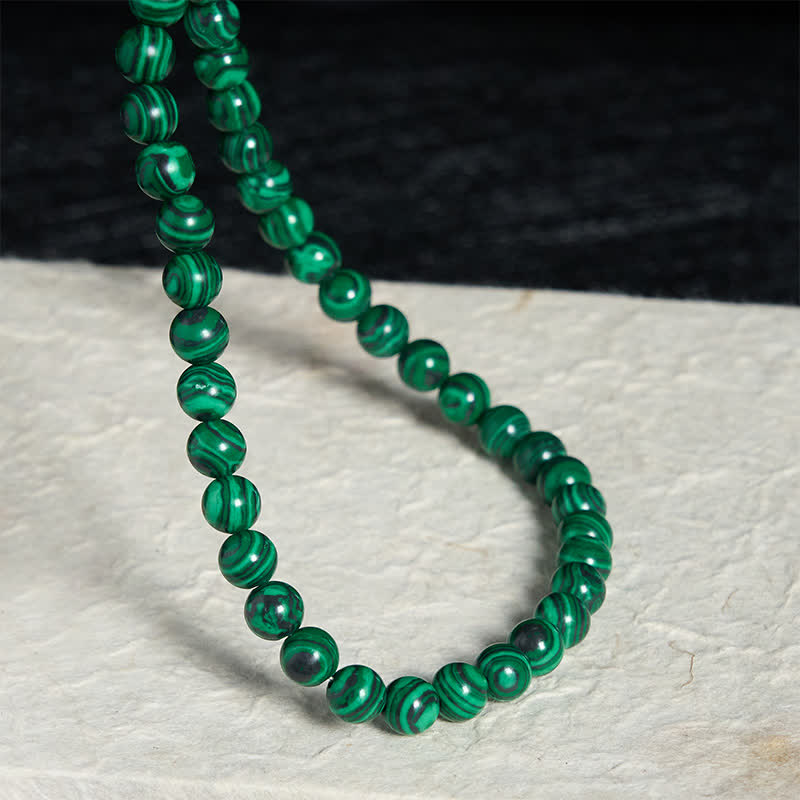 Nimara Ritual Natural Malachite Bead Purity Necklace