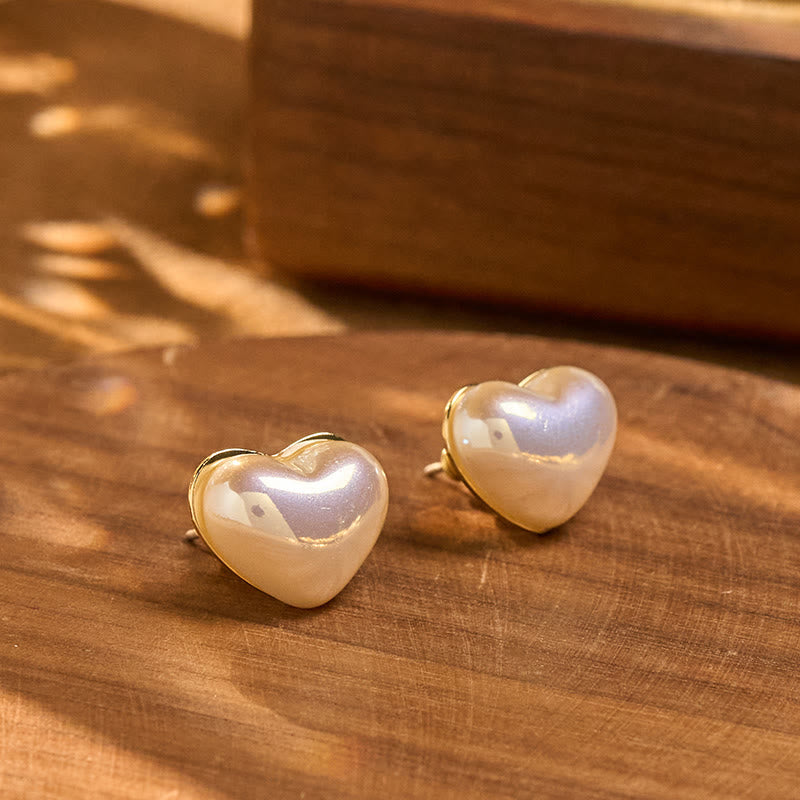 Nimara Ritual Retro Heart Shape Design Loyalty Earrings