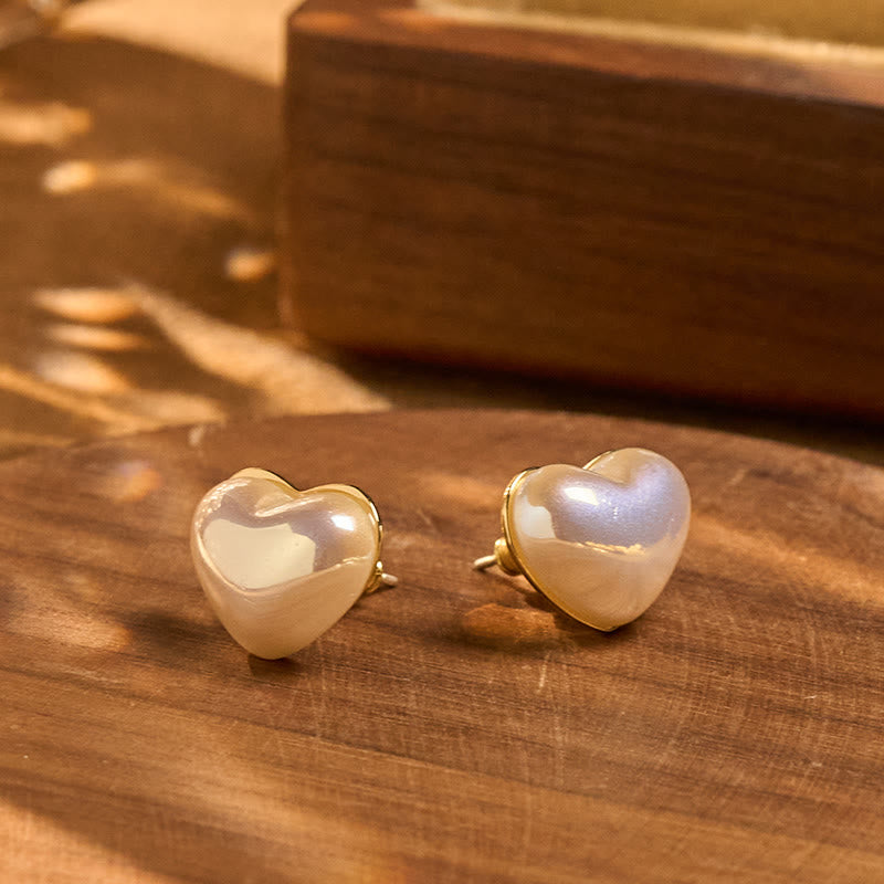 Nimara Ritual Retro Heart Shape Design Loyalty Earrings