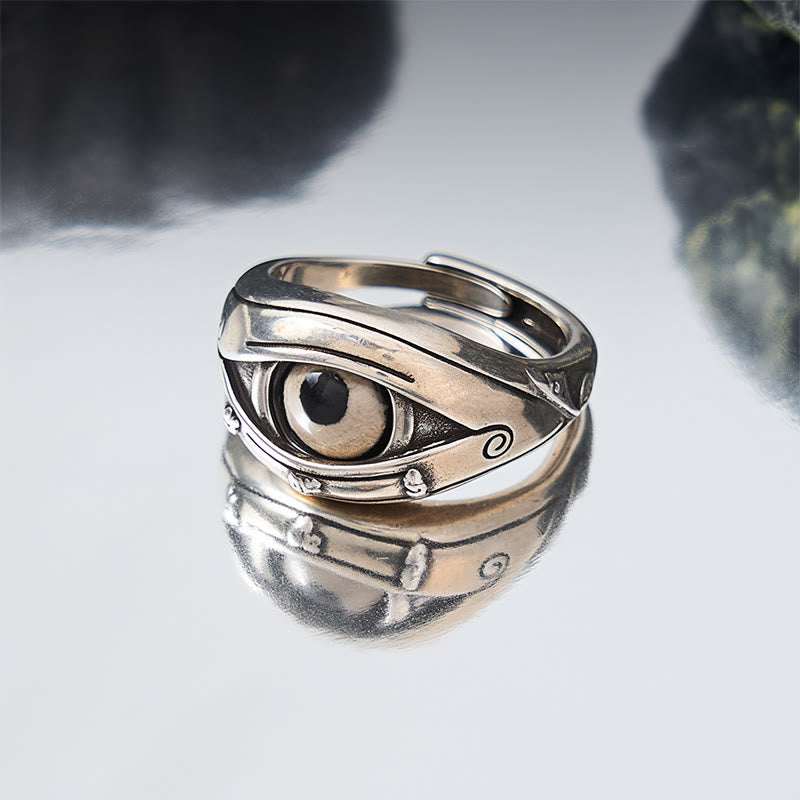 Nimara Ritual Copper Dzi Beads Evil Eye Protection Adjustable Ring