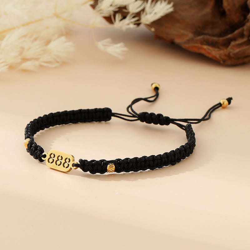 Nimara Ritual Angel Numbers Red Black Braided String Connection Bracelet