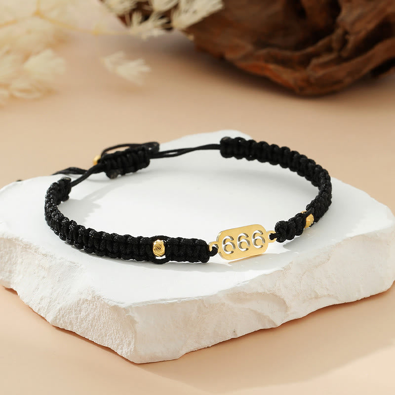 Nimara Ritual Angel Numbers Red Black Braided String Connection Bracelet