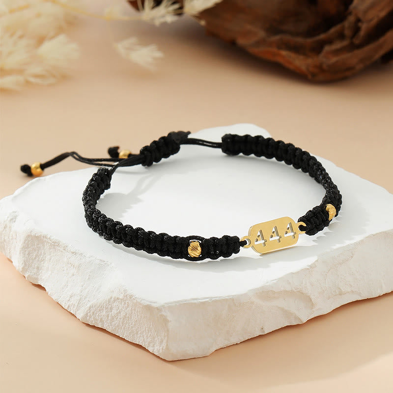 Nimara Ritual Angel Numbers Red Black Braided String Connection Bracelet