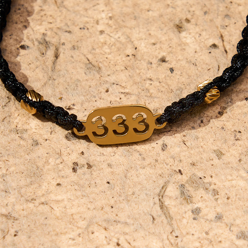 Nimara Ritual Angel Numbers Red Black Braided String Connection Bracelet