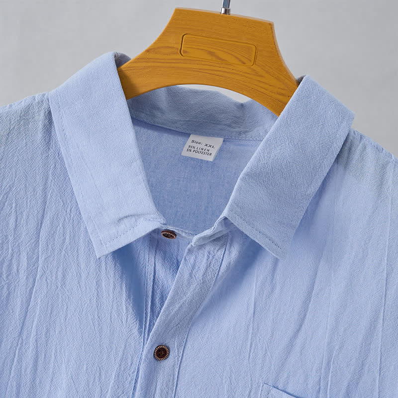 Nimara Ritual Summer Casual Minimalist Button-Up Solid Men's Sleeveless Shirts