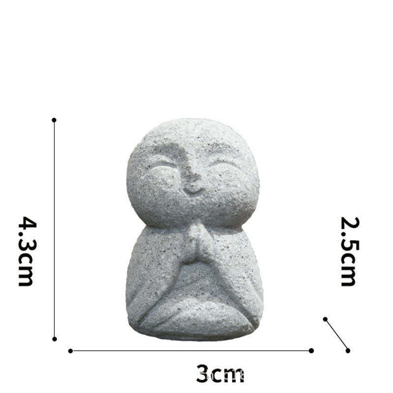 Nimara Ritual Resin Small Prayer Ksitigarbha Buddha Compassion Meditation Statue