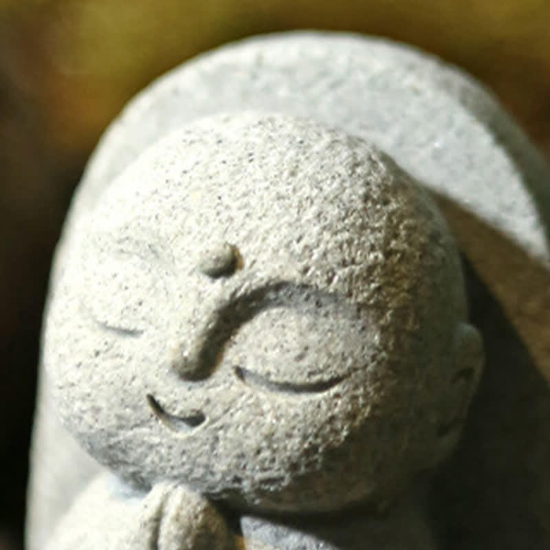 Nimara Ritual Resin Small Prayer Ksitigarbha Buddha Compassion Meditation Statue
