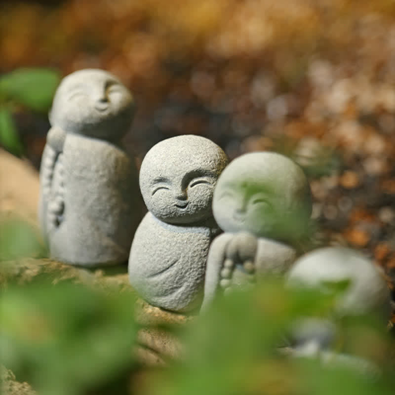 Nimara Ritual Resin Small Prayer Ksitigarbha Buddha Compassion Meditation Statue