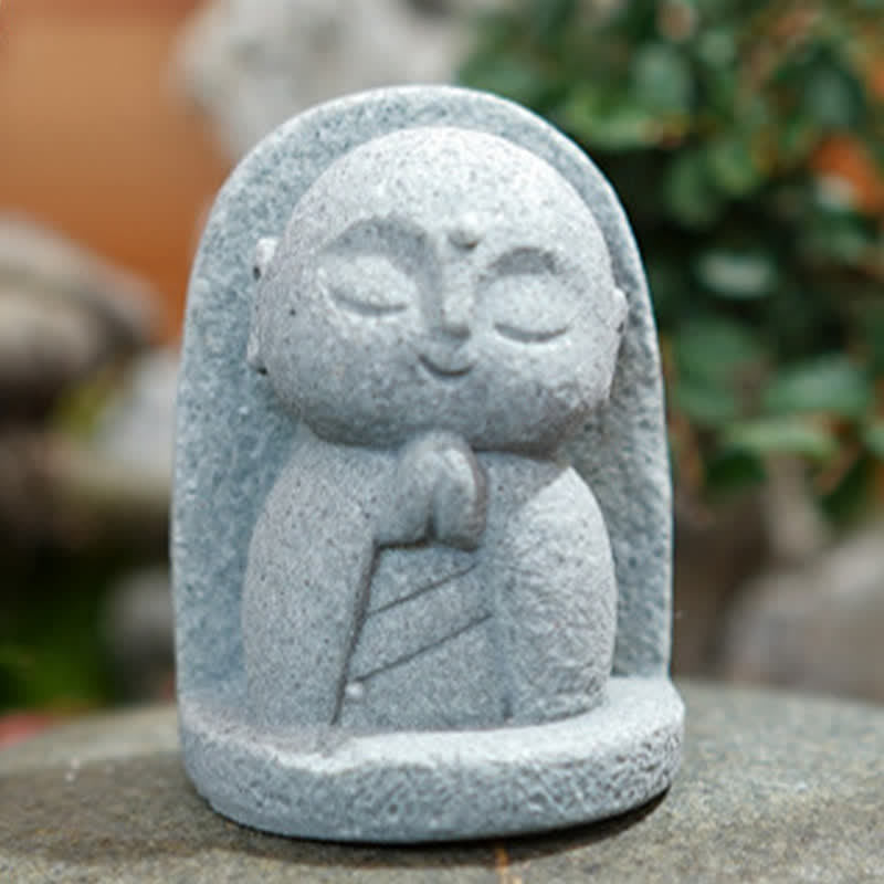 Nimara Ritual Resin Small Prayer Ksitigarbha Buddha Compassion Meditation Statue