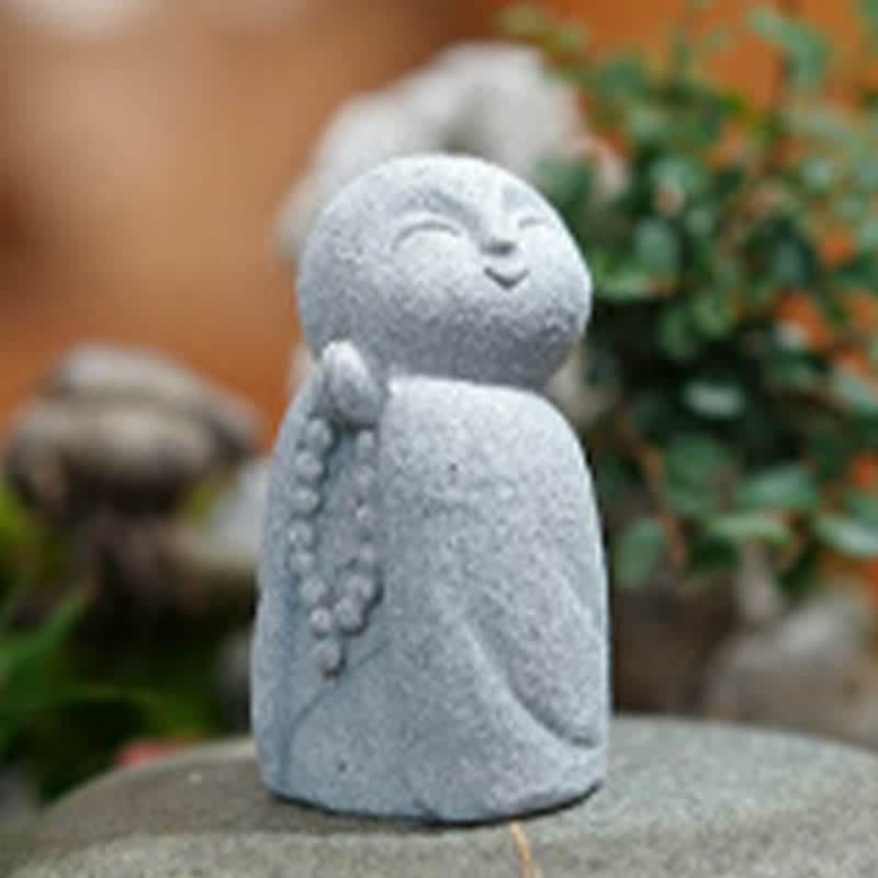 Nimara Ritual Resin Small Prayer Ksitigarbha Buddha Compassion Meditation Statue