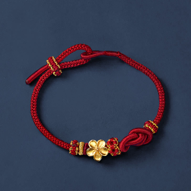 Nimara Ritual Flower Braided Rope Knot Adjustable Bracelet