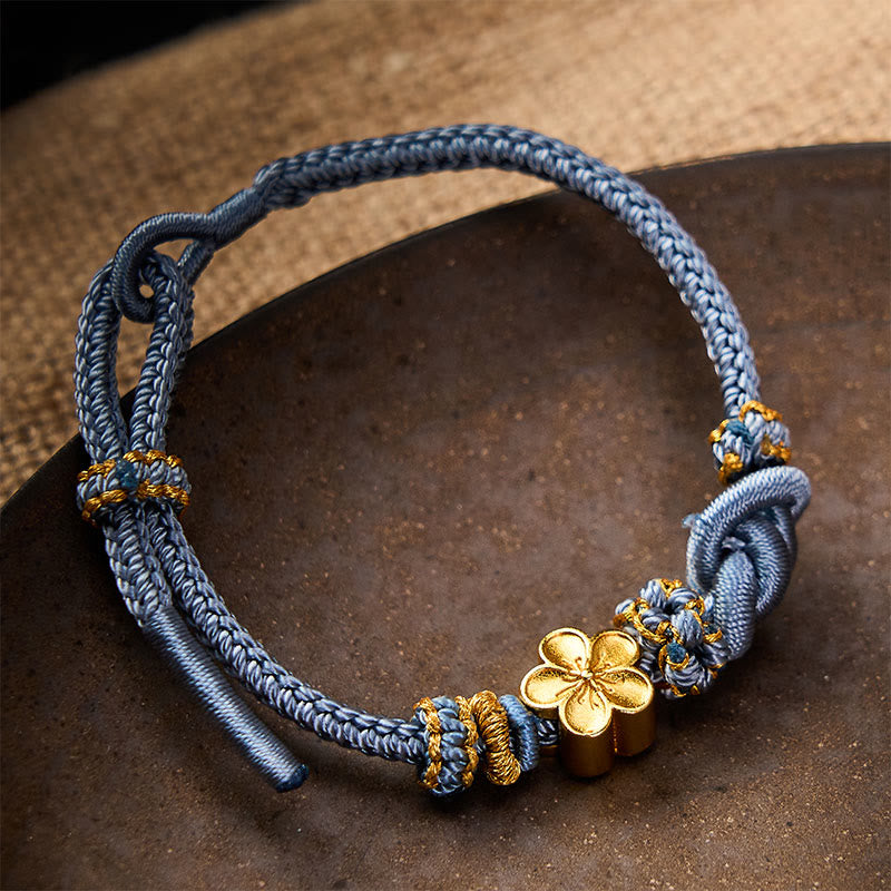 Nimara Ritual Flower Braided Rope Knot Adjustable Bracelet