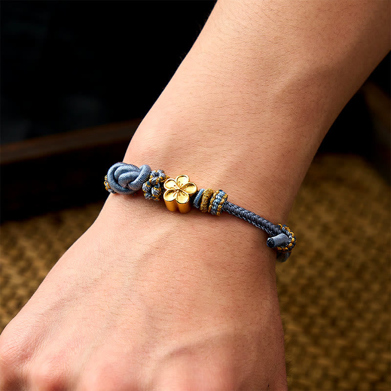 Nimara Ritual Flower Braided Rope Knot Adjustable Bracelet