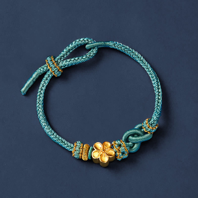 Nimara Ritual Flower Braided Rope Knot Adjustable Bracelet