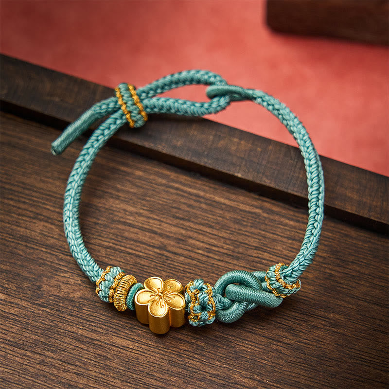 Nimara Ritual Flower Braided Rope Knot Adjustable Bracelet