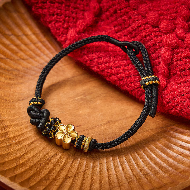Nimara Ritual Flower Braided Rope Knot Adjustable Bracelet