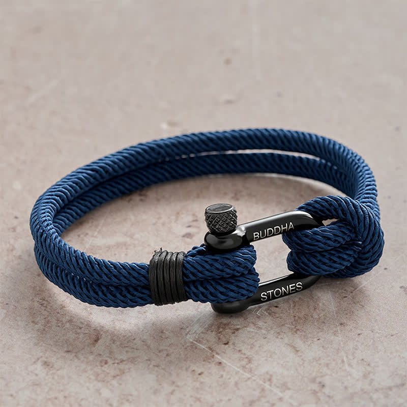 Nimara Ritual Titanium Steel Shackle Rope Strengthen Bracelet
