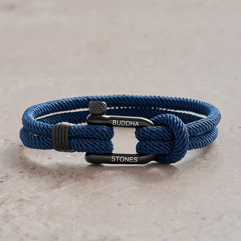 Nimara Ritual Titanium Steel Shackle Rope Strengthen Bracelet