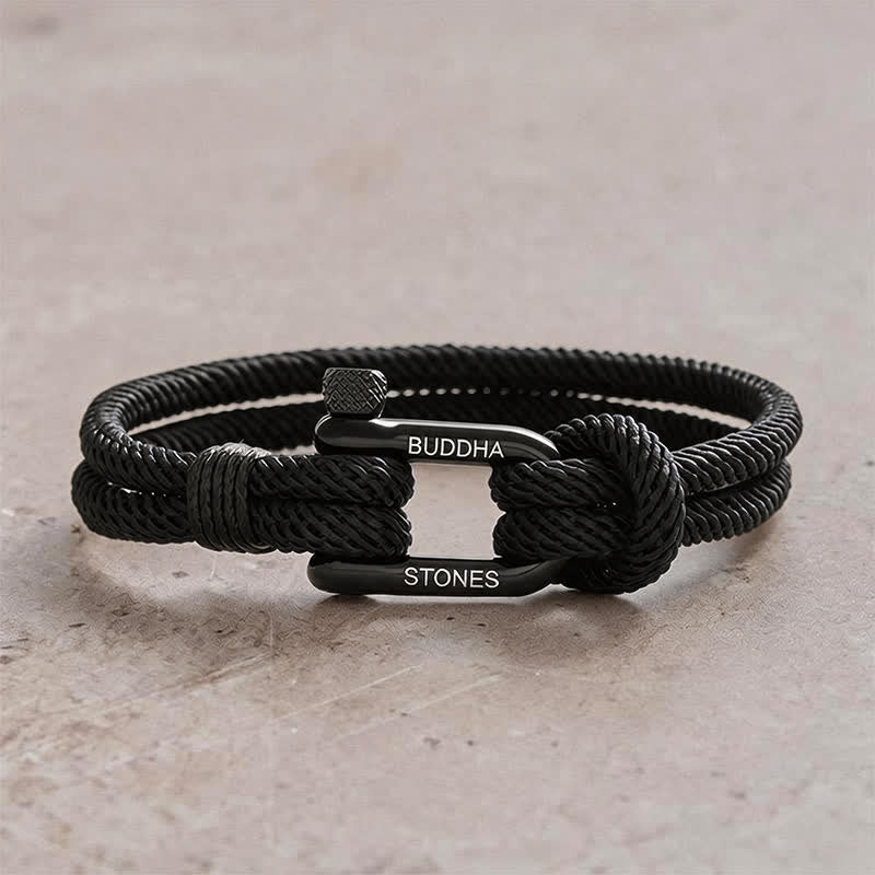 Nimara Ritual Titanium Steel Shackle Rope Strengthen Bracelet
